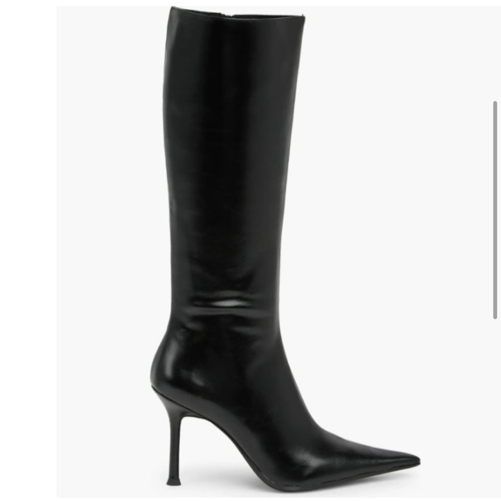 Jeffrey Campbell Darlings Stiletto Black Boots Size 7.5